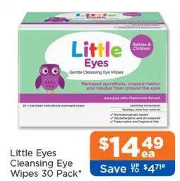 Good Price Pharmacy Little Eyes Cleansing Eye Wipes offer