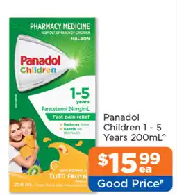 Good Price Pharmacy Panadol Children 1-5 years offer