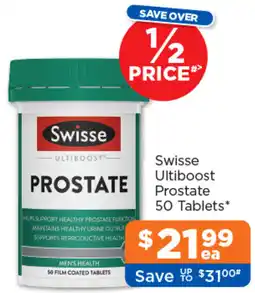 Good Price Pharmacy Swisse Ultiboost Prostate offer