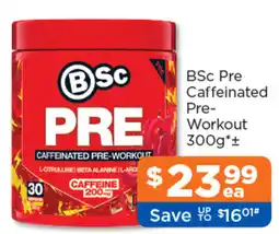 Good Price Pharmacy BSc Pre Caffeinated Pre Workout offer