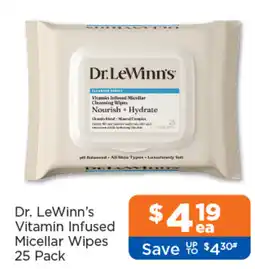 Good Price Pharmacy Dr LeWinns Vitamin Infused Micellar Wipes offer