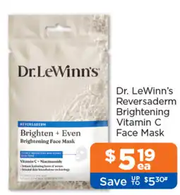 Good Price Pharmacy Dr LeWinn's Reversaderm Brightening Vitamin C Face Mask offer