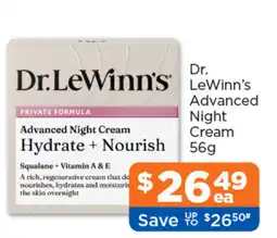 Good Price Pharmacy Dr LeWinns Advanced Night Cream offer