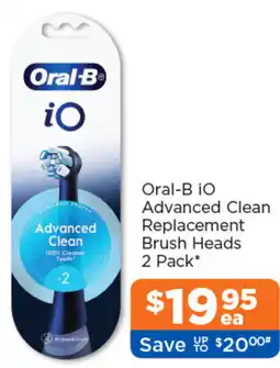 Good Price Pharmacy Oral B iO Advanced Clean Replacement Brush Heads offer