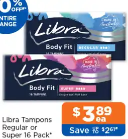Good Price Pharmacy Libra Tampons Regular or Super offer