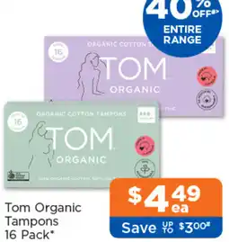 Good Price Pharmacy Tom Organic Tampons offer
