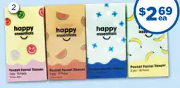 Good Price Pharmacy Happy Essentials Pocket Tissues offer