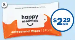 Good Price Pharmacy Happy Essentials Antibacterial Wipes offer