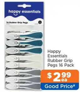 Good Price Pharmacy Happy Essentials Rubber Grip Pegs offer