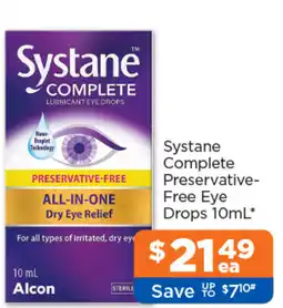 Good Price Pharmacy Systane Complete Preservative Free Eye Drops offer