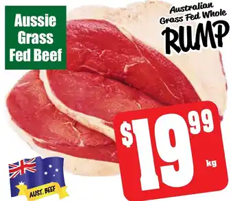 Farmer Jack's Australian grass fed whole rump offer