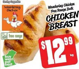 Farmer Jack's Wandering chicken free range bulk chicken breast offer