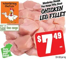 Farmer Jack's Wandering chicken free range diced chicken leg fillet offer