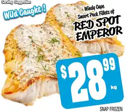 Farmer Jack's Windy cape smart pack fillets of red spot emperor offer