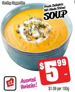 Farmer Jack's Fresh delights wa made soup offer