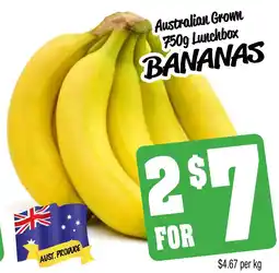Farmer Jack's Australian grown lunchbox bananas offer