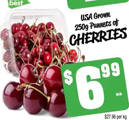 Farmer Jack's Usa grown punnets of cherries offer
