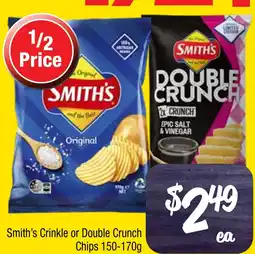 Farmer Jack's Smiths Crinkle or Double Crunch Chips offer