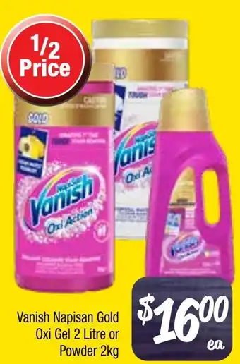 Farmer Jack's Vanish Napisan Gold Oxi Gel or Powder offer