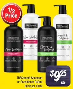 Farmer Jack's TRESemmé Shampoo or Conditioner offer