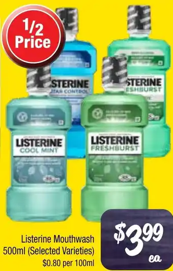 Farmer Jack's Listerine Mouthwash offer