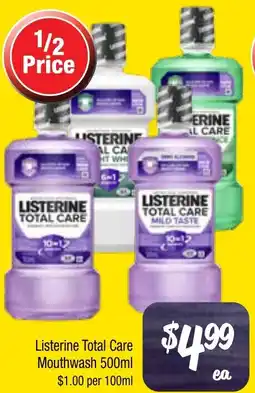Farmer Jack's Listerine Total Care Mouthwash offer