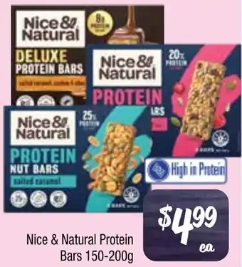 Farmer Jack's Nice & Natural Protein Bars offer