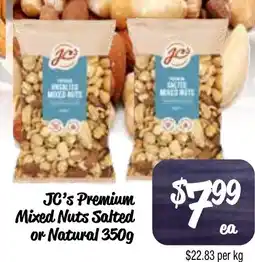 Farmer Jack's JCs Premium Mixed Nuts Salted or Natural offer