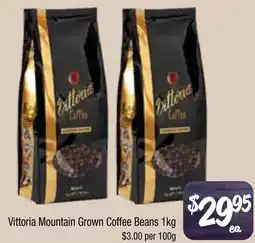 Farmer Jack's Vittoria Mountain Grown Coffee Beans offer