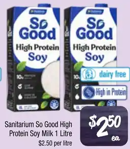Farmer Jack's Sanitarium So Good High Protein Soy Milk offer