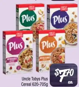Farmer Jack's Uncle Tobys Plus Cereal offer