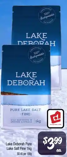 Farmer Jack's Lake Deborah Pure Lake Salt Fine offer