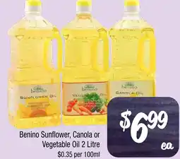 Farmer Jack's Benino Sunflower Canola or Vegetable Oil offer