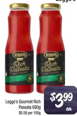 Farmer Jack's Leggos Rich Passata offer