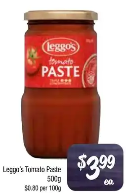 Farmer Jack's Leggos Tomato Paste offer
