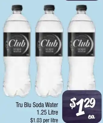 Farmer Jack's Tru Blu Soda Water offer