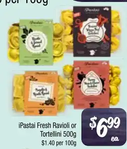 Farmer Jack's iPastai Fresh Ravioli or Tortellini offer