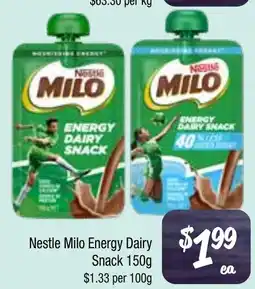 Farmer Jack's Nestle Milo Energy Dairy Snack offer