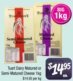 Farmer Jack's Tuart Dairy Matured or Semi Matured Cheese offer