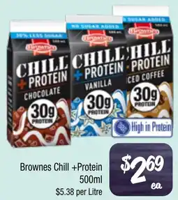 Farmer Jack's Brownes Chill +Protein offer