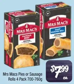 Farmer Jack's Mrs Macs Pies or Sausage Rolls offer