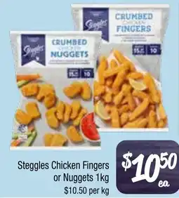 Farmer Jack's Steggles Chicken Fingers or Nuggets offer