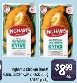Farmer Jack's Inghams Chicken Breast Garlic Butter Kyiv offer