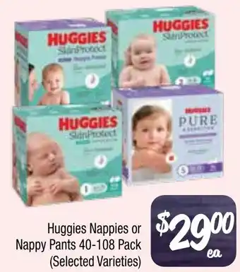 Farmer Jack's Huggies Nappies or Nappy Pants offer
