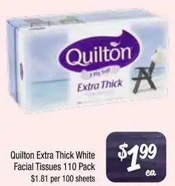 Farmer Jack's Quilton Extra Thick White Facial Tissues offer