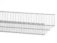 Howards Storage World Elfa 30 Wire Shelf Basket 607mm Width Platinum offer