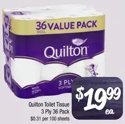 Farmer Jack's Quilton Toilet Tissue 3 Ply offer