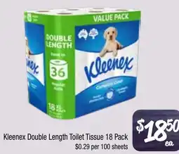 Farmer Jack's Kleenex Double Length Toilet Tissue offer