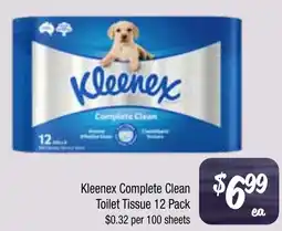Farmer Jack's Kleenex Complete Clean Toilet Tissue offer