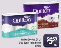Farmer Jack's Quilton Coconut Oil or Shea Butter Toilet Tissue offer